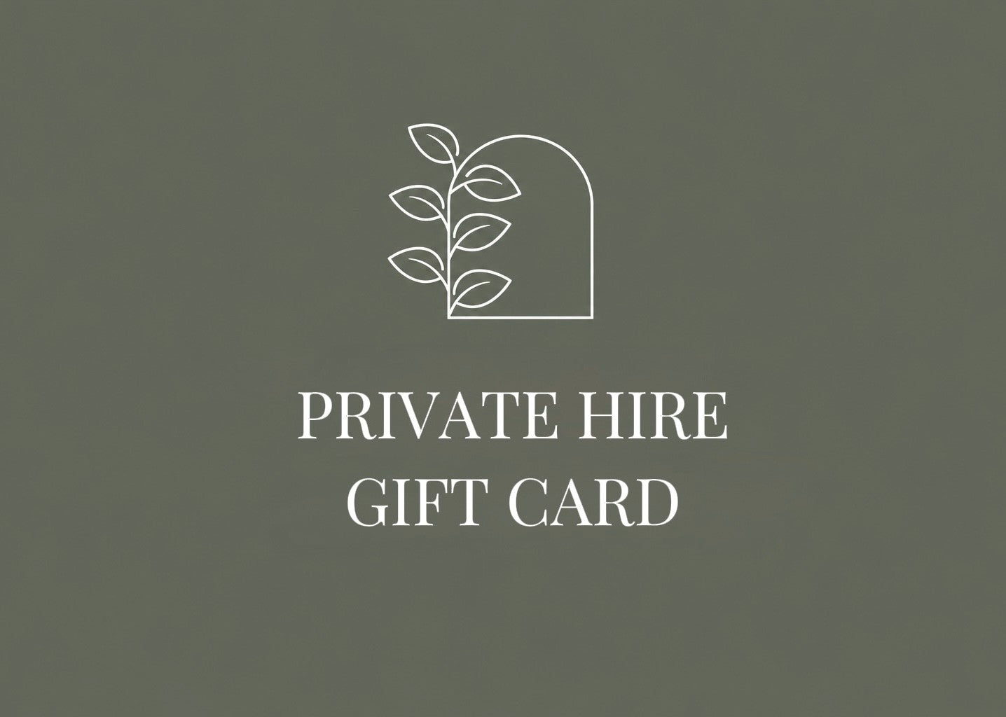 Private Hire Gift Card